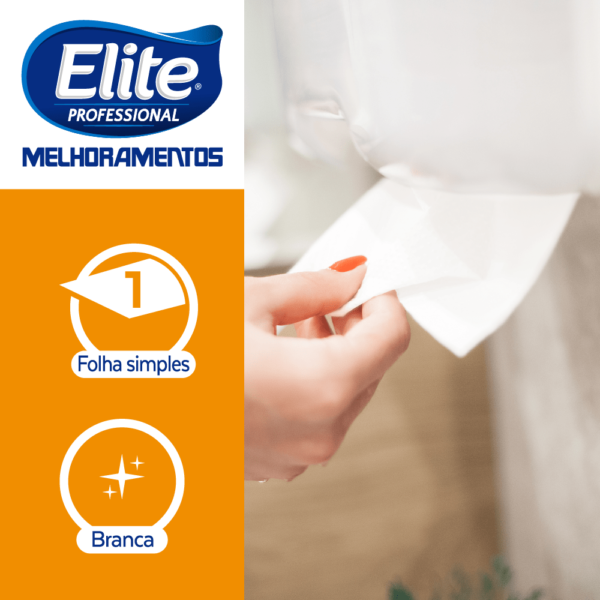 Papel Toalha Interfolha Elite Folha Simples Classic 20x21cm - Pacote com 1000 fls - Cód 207240
