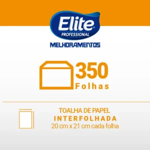 Papel Toalha Interfolha Elite Folha Simples Classic 21×18.8cm – Pacote com 350 fls- Cód 207229