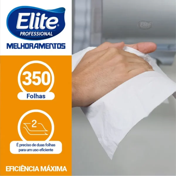 Papel Toalha Interfolha Elite Folha Simples Classic 21x18.8cm - Pacote com 350 fls- Cód 207229