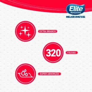 Papel Toalha Interfolha Elite Folha Simples Plus 21x19cm – Pacote com 320 fls- Cód 207208